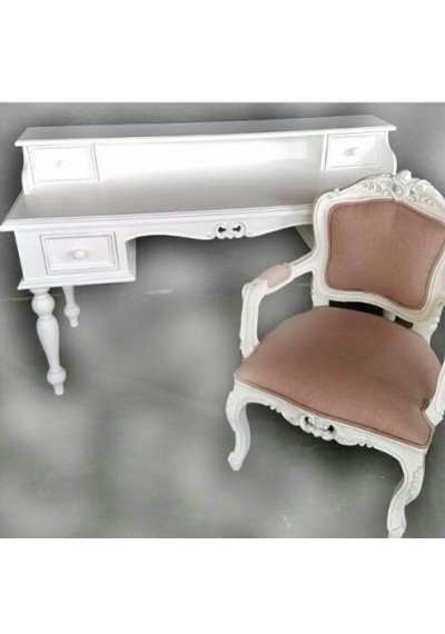 Escrivaninha provençal e cadeira infantil Luis XV